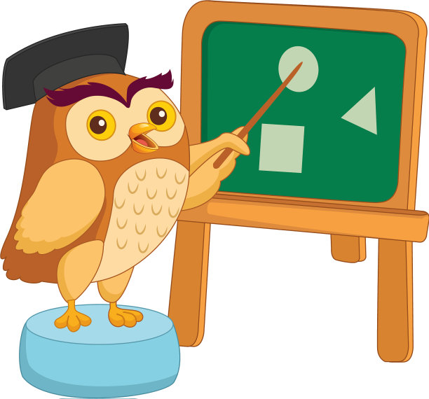 卡通猫头鹰老师图片下载