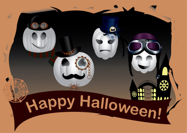 蒸汽朋克风格的万圣节图片下载