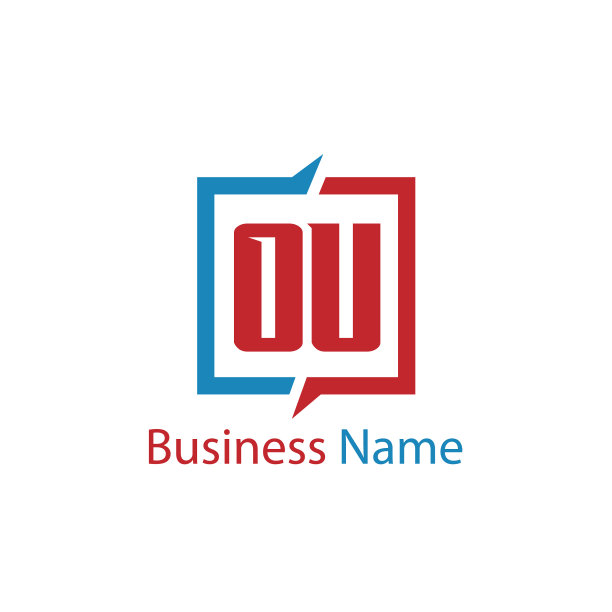 首字母ou标志模板设计图片下载