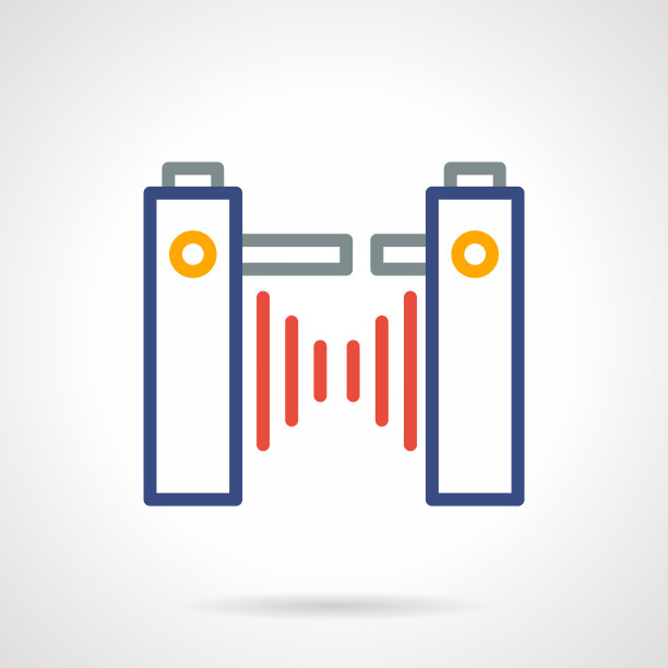 旋转门颜色简单线条图标图片下载