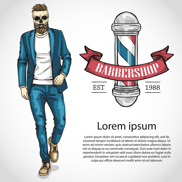 理发店的宣传单图片下载