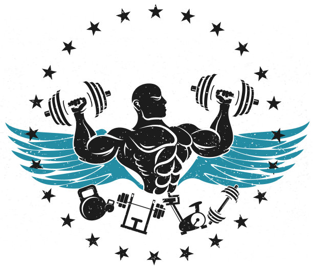 运动员的哑铃符号为体育馆图片下载