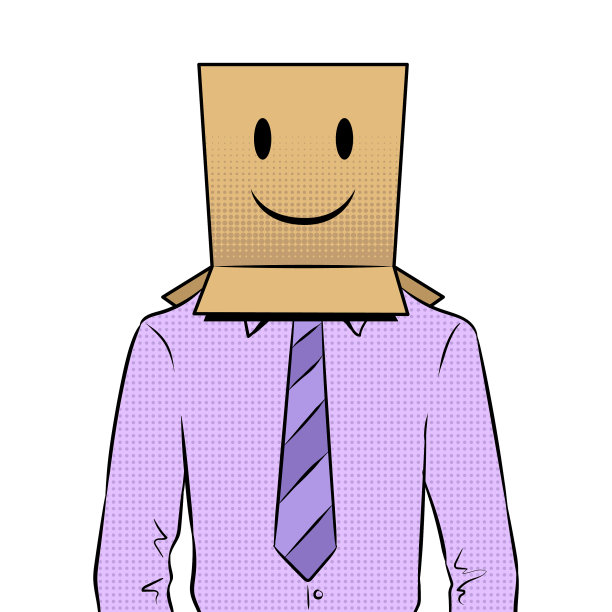 一名男子在头上画了一盒快乐的表情图片下载