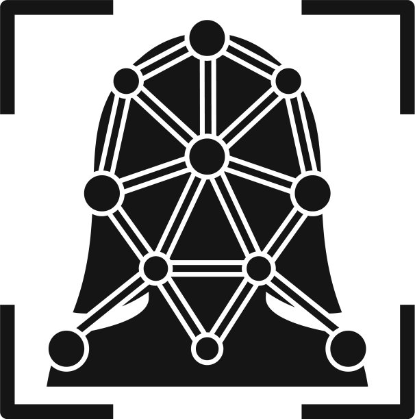 女人脸部识别图标简单风格图片下载