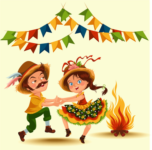 年轻男女在节日里跳萨尔萨舞图片下载