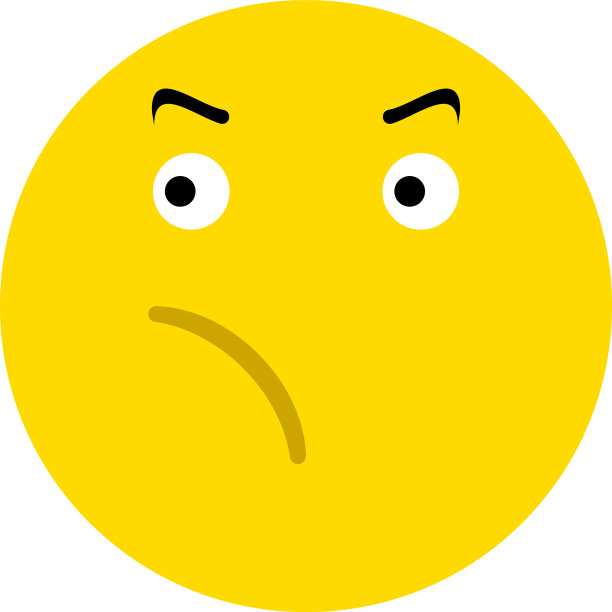 沮丧的笑脸图标图片下载