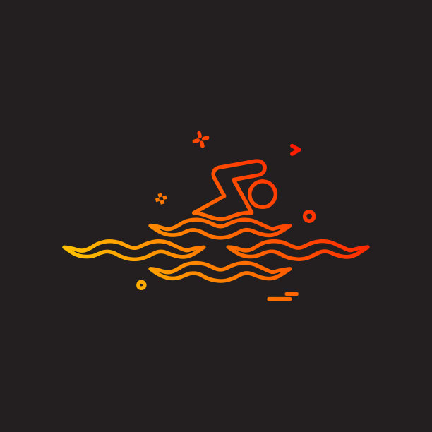 游泳图标设计图片下载