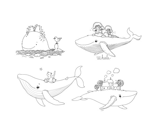 一大群鲸鱼图片下载