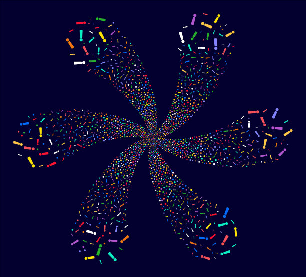 感叹号离心花带六图片下载