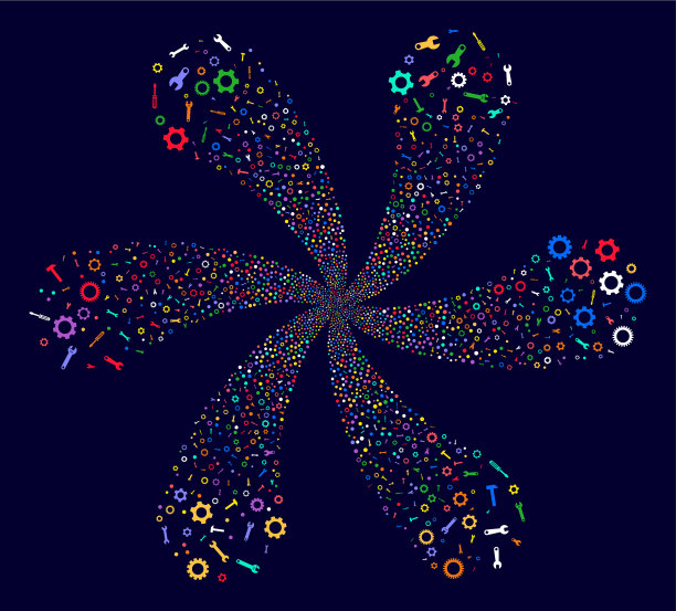 设置工具螺旋花六个花瓣图片下载