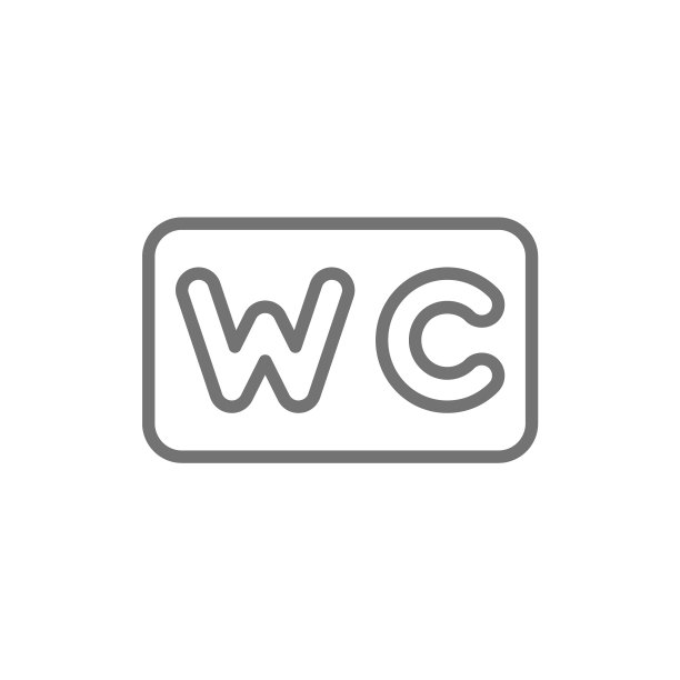 厕所标志厕所线图标隔离上白色图片下载