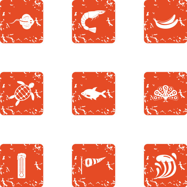 漫步图标设置垃圾摇滚风格图片下载