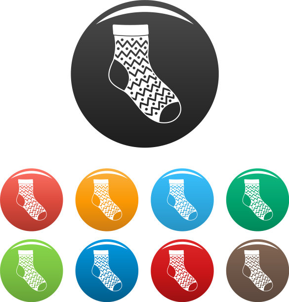 装饰袜子图标设置颜色图片下载