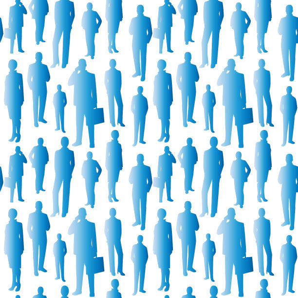 无缝模式蓝色业务人员图片下载