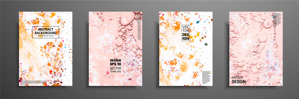 一套创造性的手绘卡片纹理图片下载