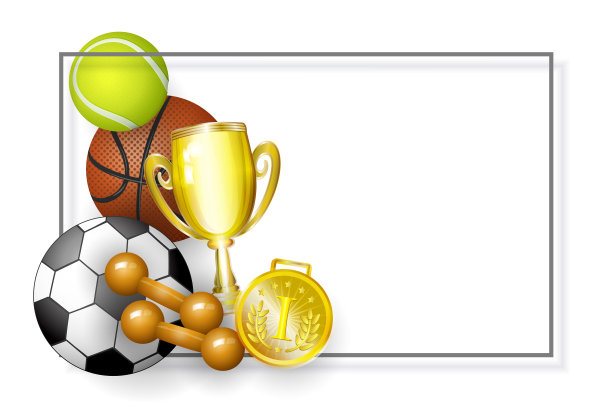 平面卡通运动设备横幅图片下载