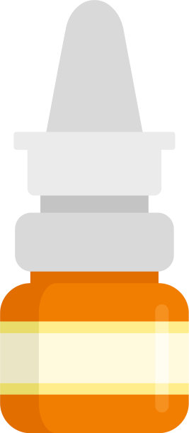 鼻子喷雾图标平坦风格图片下载