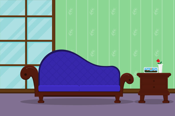 室内客厅有家具和窗户图片下载