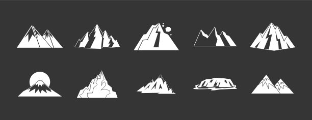 山图标设置为灰色图片下载