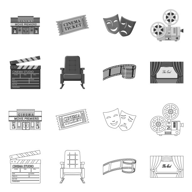 孤立对象电视和拍摄标志图片下载