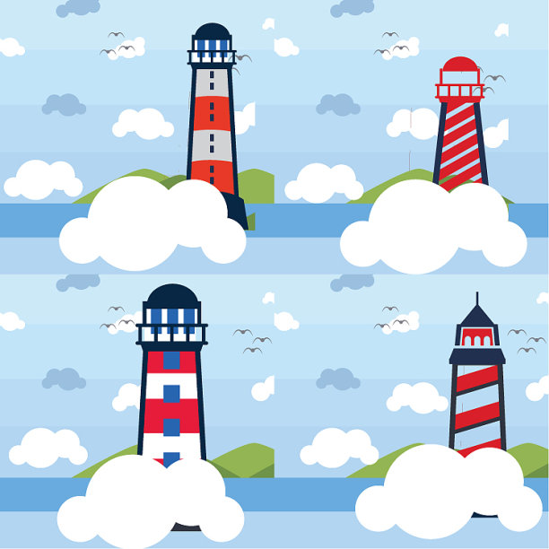 集灯塔标志图片下载