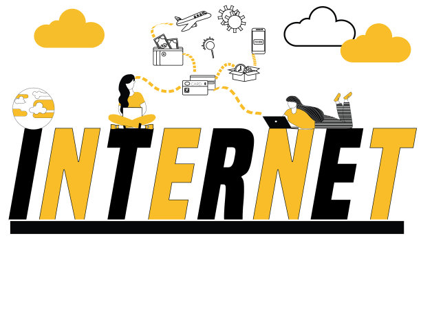 创意词概念互联网和人们做图片下载