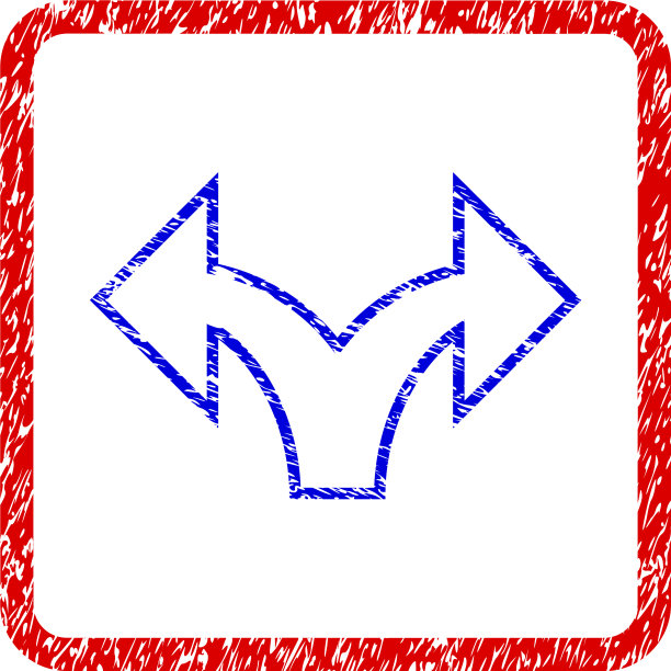 拆分箭头左，右grunge框架图标图片下载