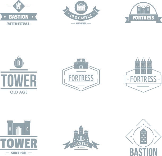 毕业塔标志设置简约风格图片下载