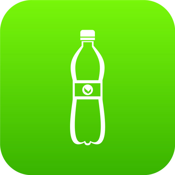 瓶装水图标数字绿色图片下载