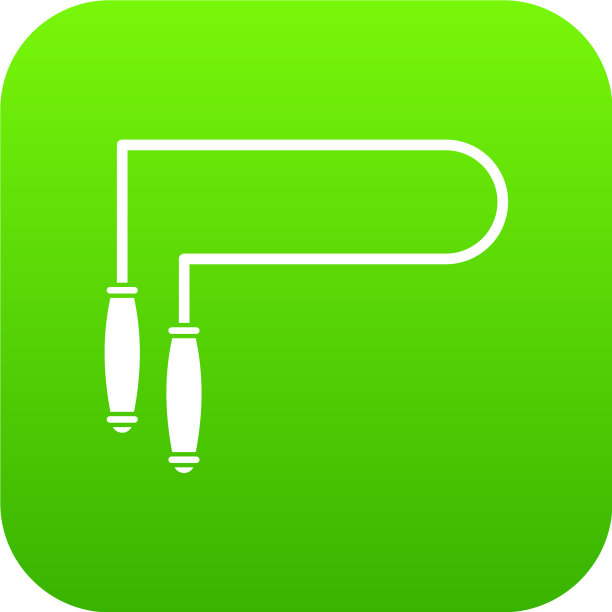 跳绳图标数字绿色图片下载