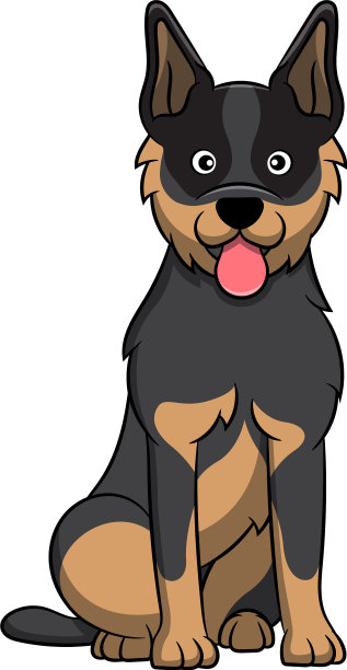 澳大利亚牛卡通狗图片下载