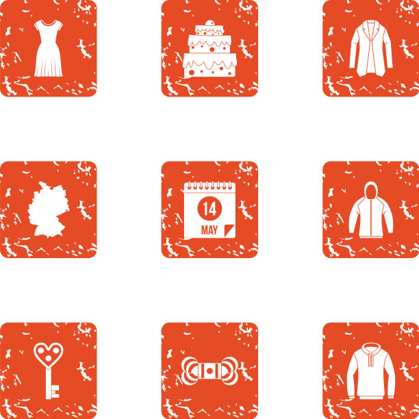 婚纱图标设置垃圾摇滚风格图片下载