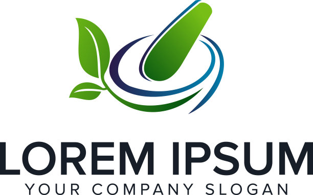 中草药药标设计理念图片下载