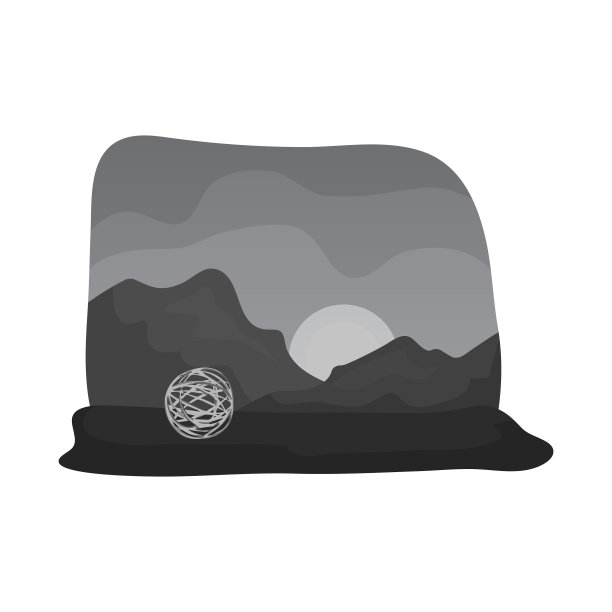 设计风滚草和摇滚的图标集图片下载