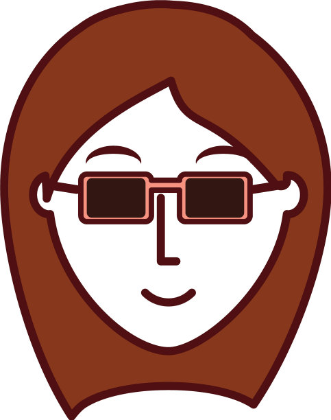 戴眼镜的女人图片下载