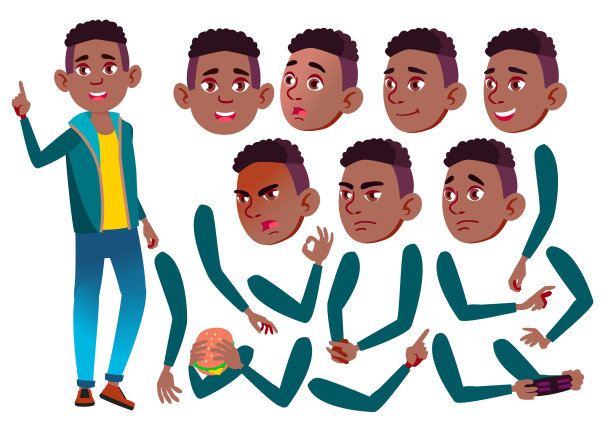 十几岁的男孩，黑人美国青年图片下载