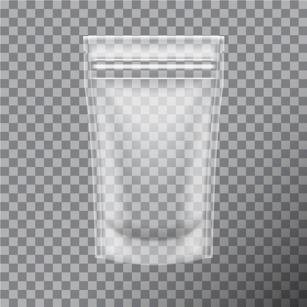 透明箔食品或化妆品包装袋图片下载