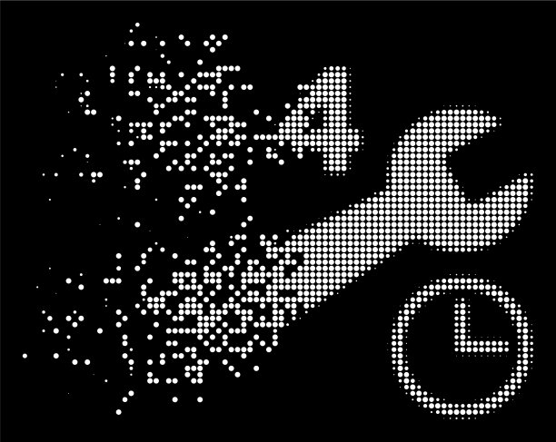 明亮的破坏点半色调服务时间图片下载