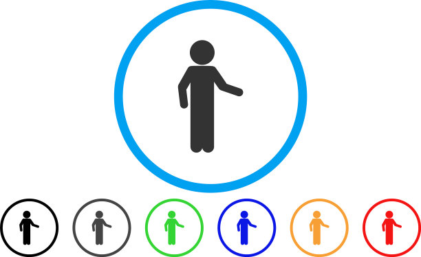 儿童邀请圆形图标图片下载