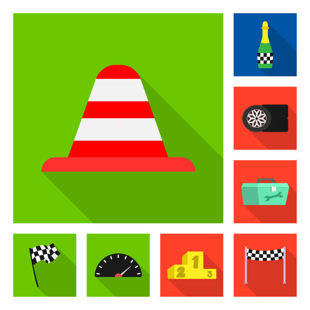 汽车及拉力赛车标组设计图片下载