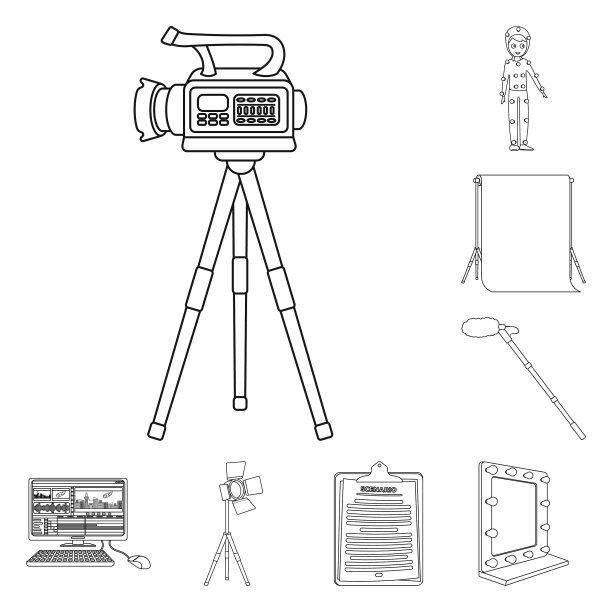 制作一个电影的轮廓图标集合图片下载