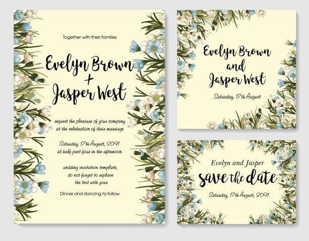 婚礼请帖请帖请帖保存日期图片下载