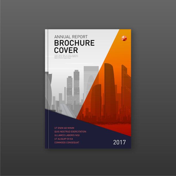 财务公司宣传册封面设计模板图片下载