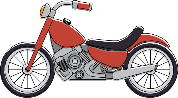 经典摩托车图标图片下载