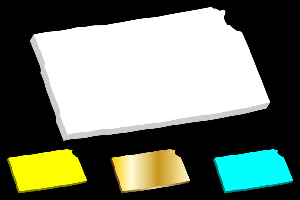 堪萨斯三维地图图片下载