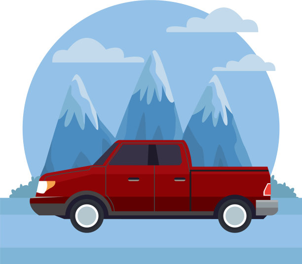 拾取山水之间的车辆图片下载