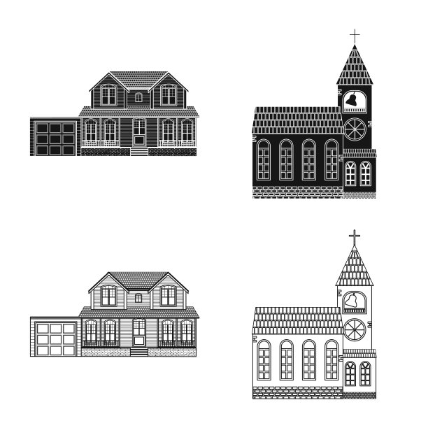 建筑和正面标志图片下载