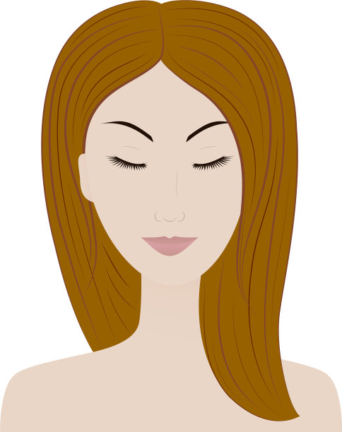 闭着眼睛的漂亮女孩图片下载