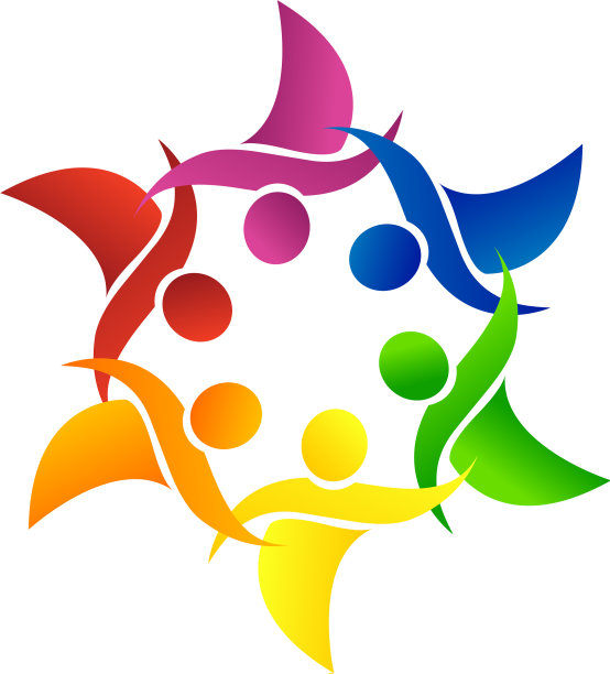 团队工作的朋友组标志图片下载