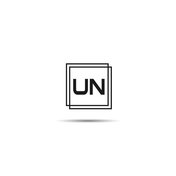 字母UN标志设计模板图片下载